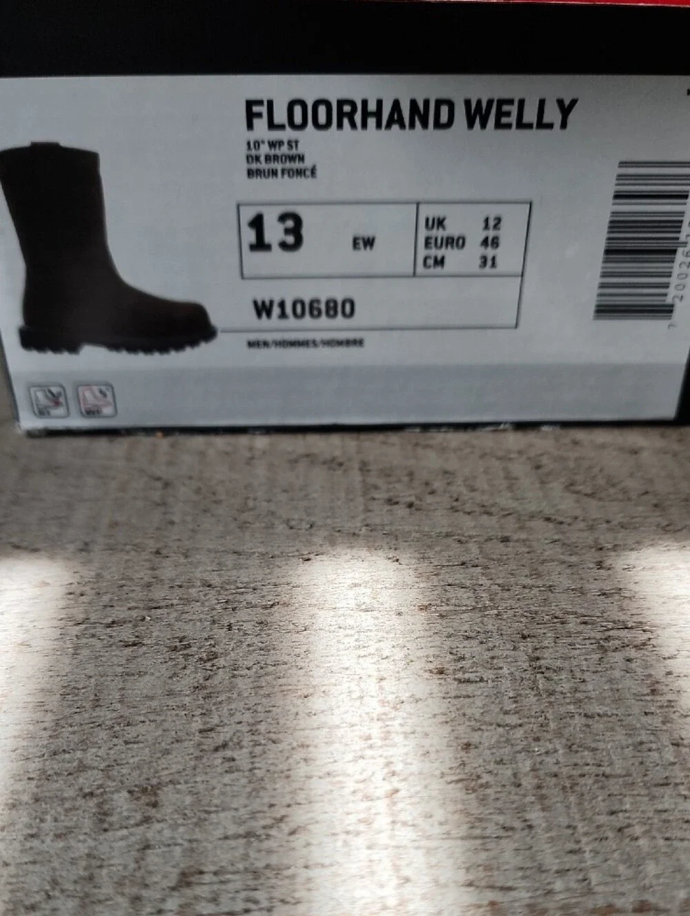 Wolverine Brown Slip-On Work Pull-On Boot
